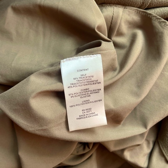 TIBI Olive Green Bow Tie Neck Dress - Picture 6 of 9